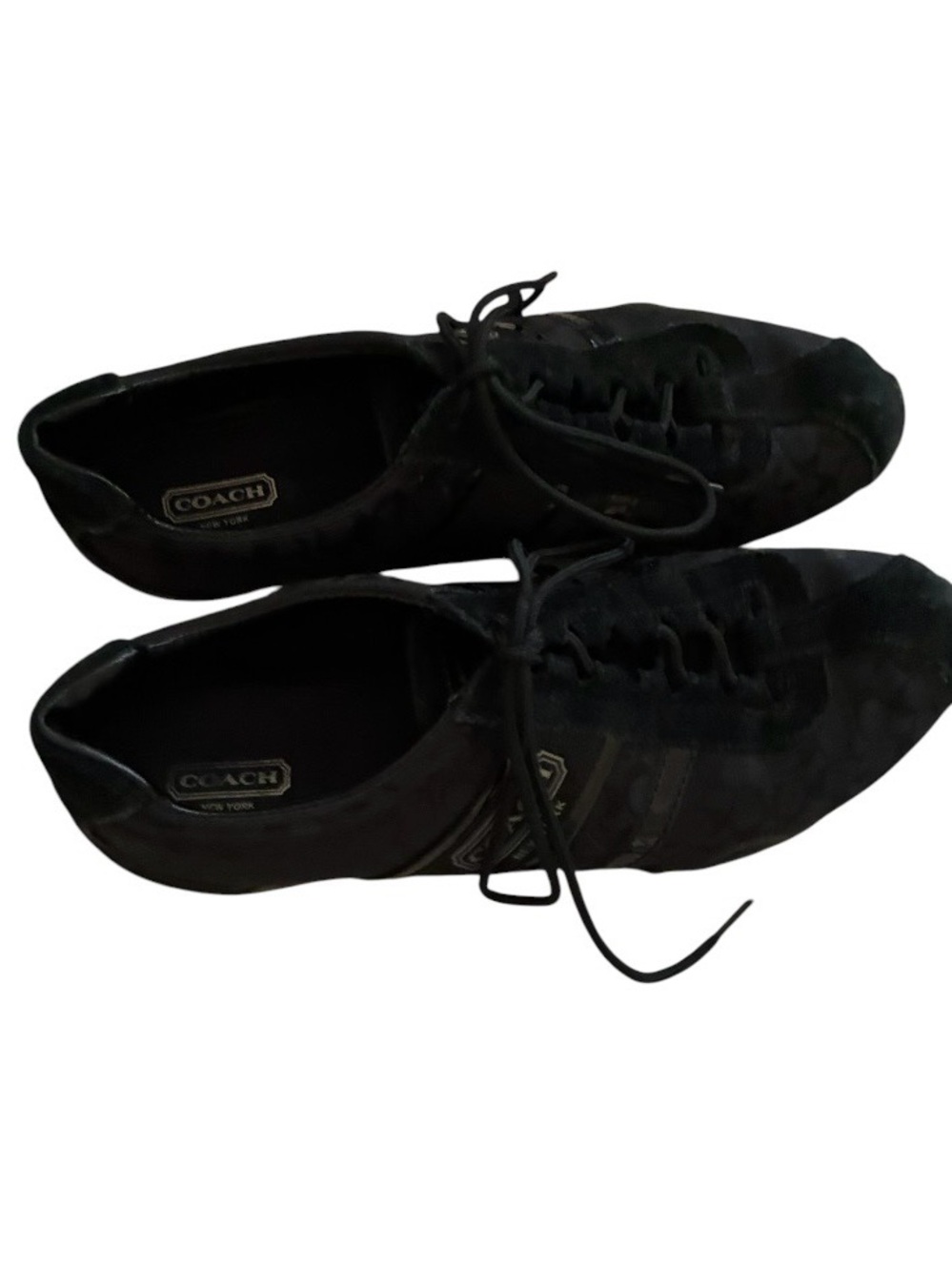 Coach Remonna Signature Sneakers - Black Sz 9.5 - Picture 2 of 15